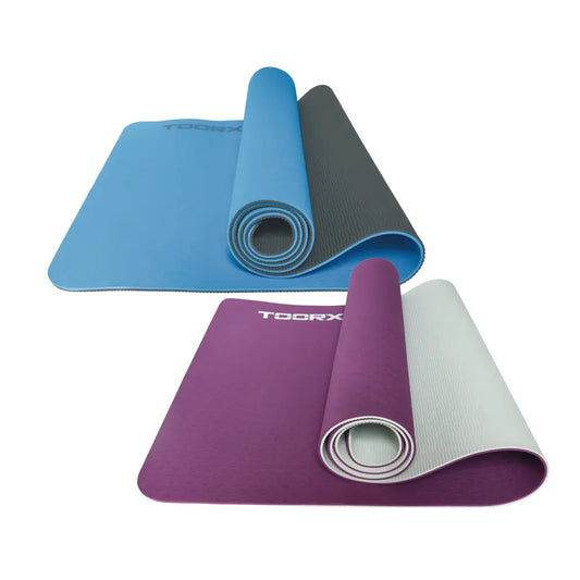 Tapis de yoga bicolore