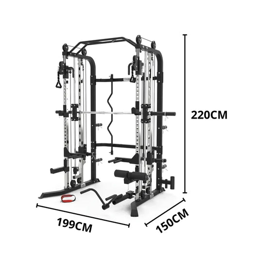 Multi Power Rack ASX-2000 - Poulie double, Smith et Rack