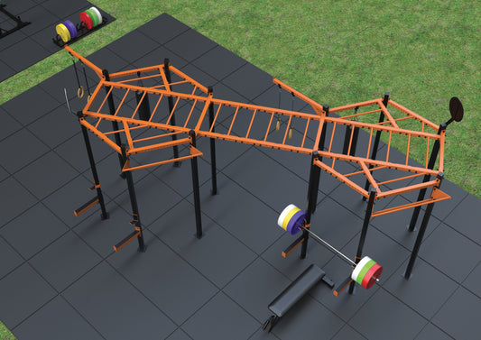 Cage hexagonale pour entraînement en extérieur