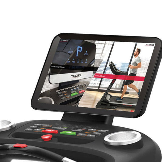 Tapis de course professionnel TRX 9000EVOTFT | Compatible Bluetooth avec Strava, Kinomap et autres