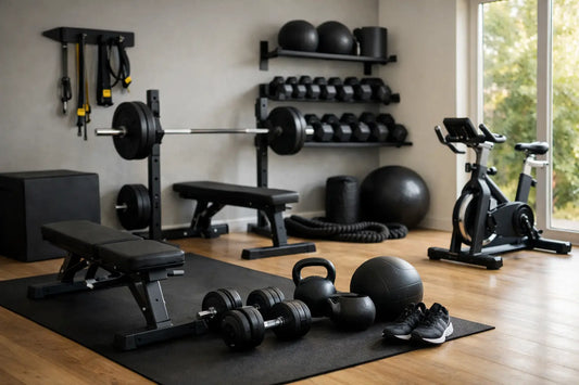 Exemplo de home gym funcional para treinar em casa