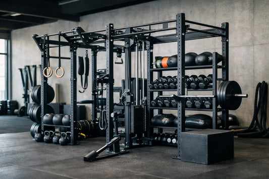 Box funcional com equipamento modular bem planeado