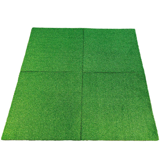 Rubber flooring covered by artificial grass - 20 mm