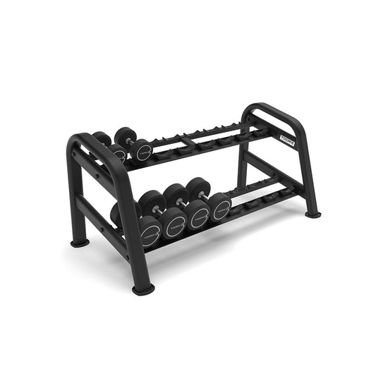 2-Shelf Round Dumbbell Rack - 8 Pairs