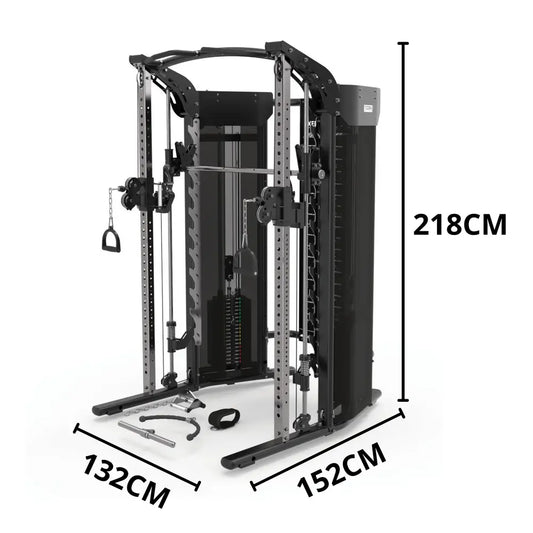 Multi Power Rack Asx 7000 - Double pulley, Smith and Rack