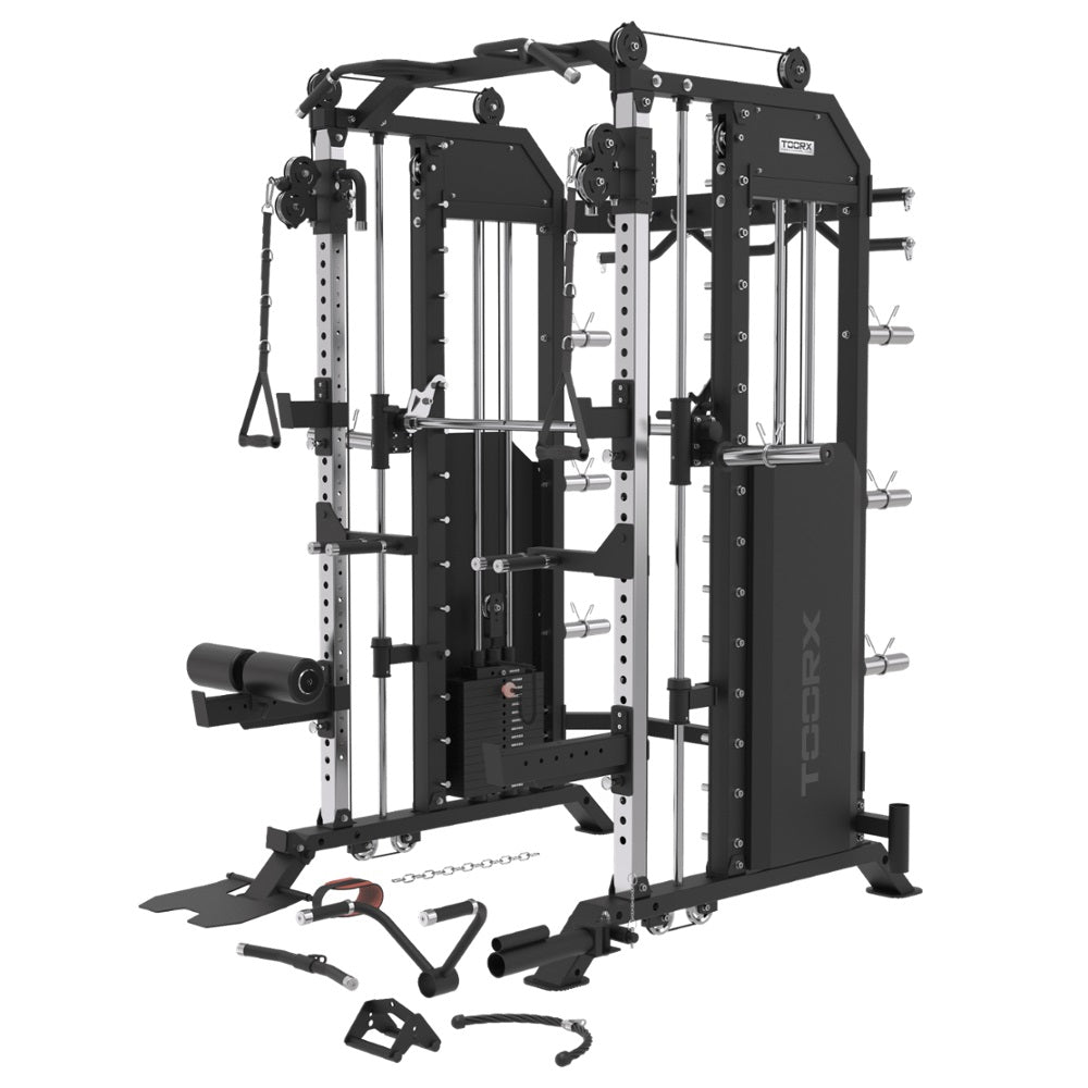 Multi Power Rack Asx 6000 - Dupla polia, Smith e Rack – Toorx.pt