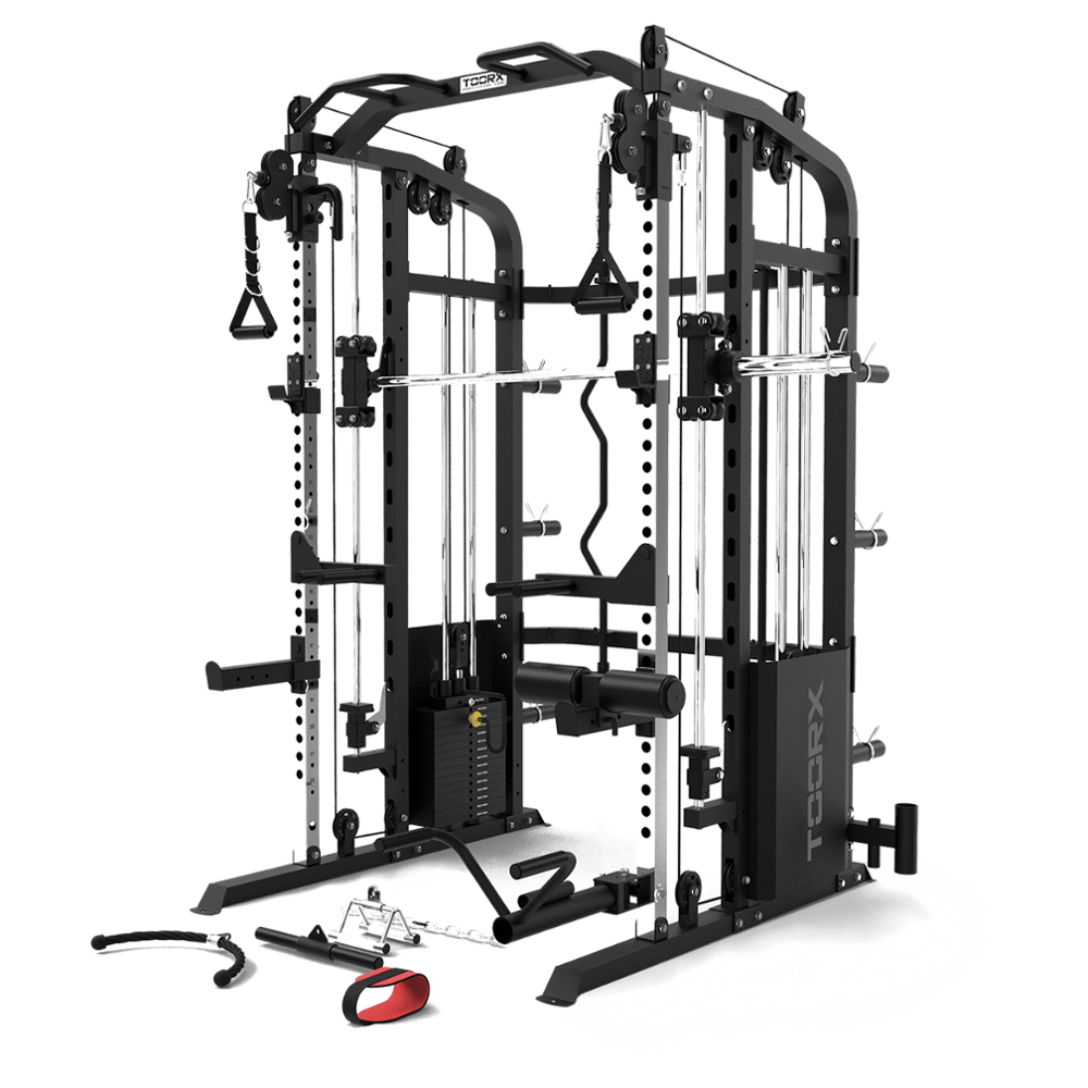 Multi Power Rack Asx 4000 - Dupla polia, Smith e Rack – Toorx.pt