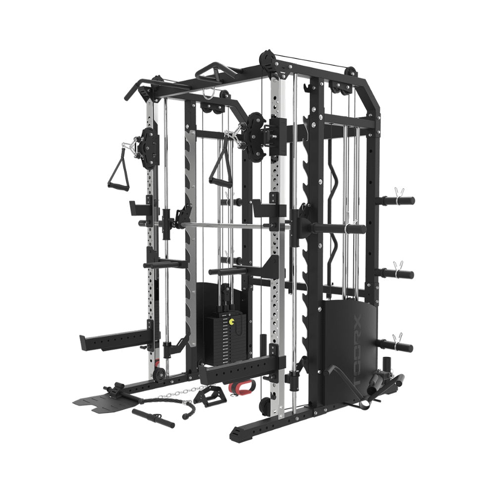 Multi Power Rack Asx 4500 - Dupla polia, Smith e Rack – Toorx.pt