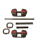 Set 4 in 1 Dumbbells, Kettlebells and Barbell